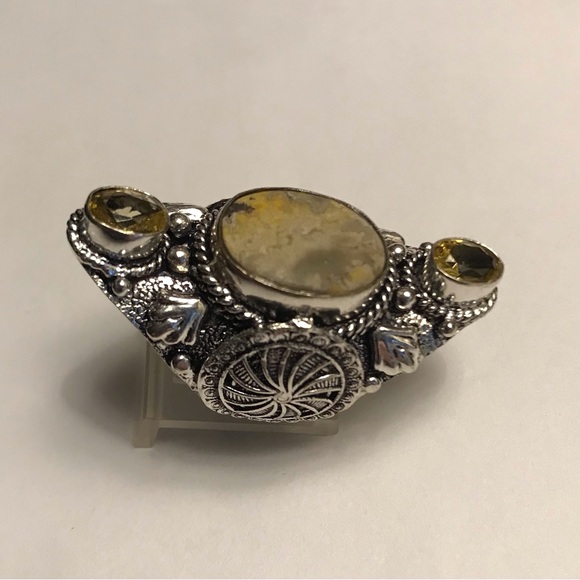 Stampd Jewelry - Bubble Bee Jasper Citrine 925 Sterling Silver Ring